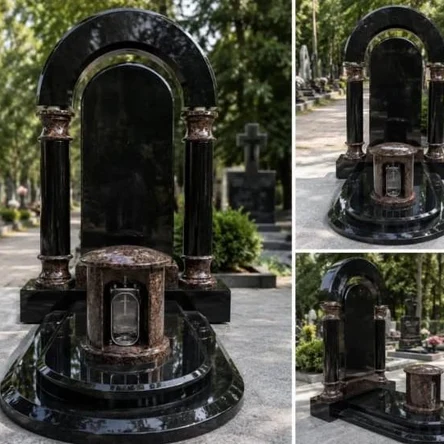 Комбинированный памятник из гранита